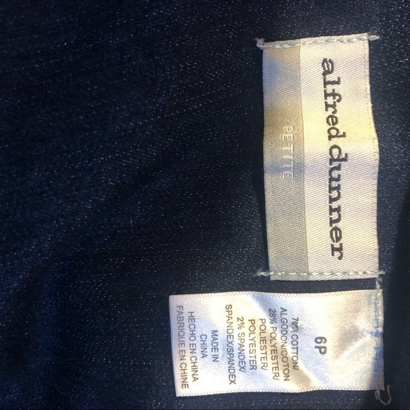 5/$25 Alfred Dunner Denim Jean Jacket Chevron 6 P - Picture 7 of 7